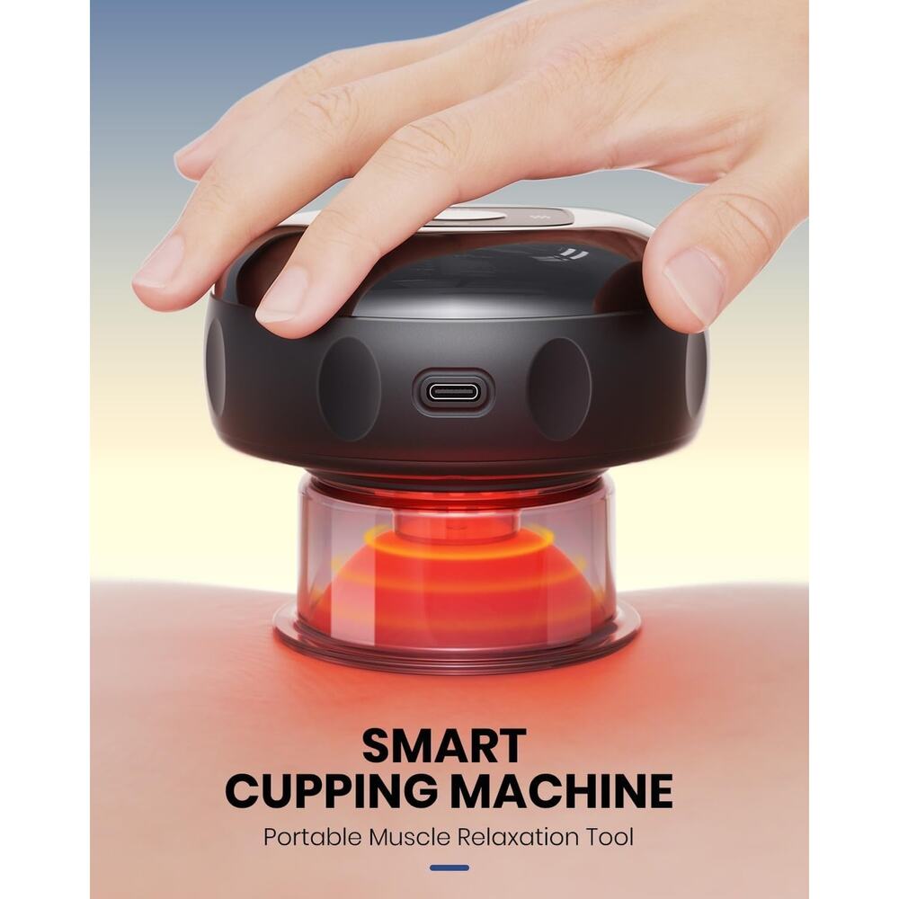 EURPMASK Choose the color of europe 2 Pack 5-in-1 Electric Cupping Kit with Red - Picture 2 of 6